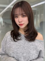 ソラ 広尾店(SORA)&nbsp;ミディアムレイヤー/顔周りカット/内巻きヘア