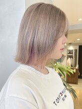 ボブ×ハイトーンカラー×インナーカラーで遊びを☆ [ブリーチ/ダブルカラー/インナーカラー/ボブ/吉祥寺]