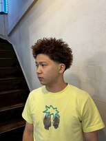 ビーバイエイトジェンツ(Bee by EIGHT GENTS)&nbsp;波巻きツイストスパイラル/リバースセンターパート/心斎橋