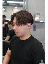 リッチブランドアンドコー 守口店(Rich Brand&Co)&nbsp;センターパートツイストスパイラルパーマメンズマッシュパーマ