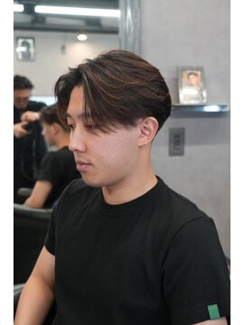 リッチブランドアンドコー 守口店(Rich Brand&Co) センターパートツイストスパイラルパーマメンズマッシュパーマ