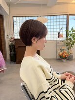 サンノット(SUN KNOT) レイヤーボブオリーブグレージュくびれボブレイヤーカット