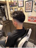 極道パーマ風