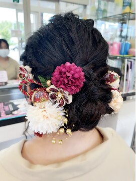 フレンズ 平岡店(friend's) 【札幌平岡　ヘアセット(アップヘア)】　五十嵐美穂