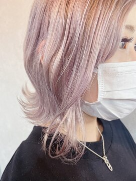 シアン(CYAN) 【CYAN】#10代#20代#ブリーチカラー#ぺールベージュ#透け感