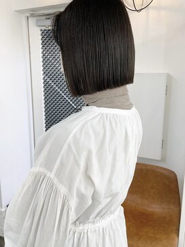 イコ 表参道原宿(ico) ミニボブ オリーブグレージュ ケラチントリートメント