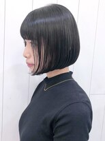 アイティーバイアルバム 松戸店(IT by ALBUM) ワンレングスボブブルーブラック_ショコラベージュ_ba342122