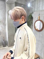 テトヘアー(teto hair) ホワイトベージュ　マッシュ　センター分け