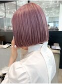 ピンクラベンダー_チェリーブラウンフェミニンロング_ba405951