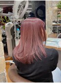 ピンクブラウン/イルミナ/AVEDA/艶感カラー/大阪/梅田/茶屋町