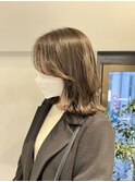 外ハネボブ　レイヤーボブ　ミディアムレイヤー