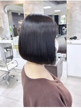 ブレス 小阪店(brace) ウェーブミディアムメルティカラー×ブリーチなしボブ韓国