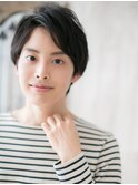 アッシュブラックで好感度◎七三分け似合わせこなれヘアT草加