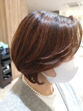 ルシードスタイル クリザンテーム 白髪染め/白髪ぼかし/ハイライト/カラー/ショート/ボブ