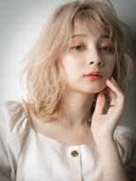 カバーヘア ブリス 川口(COVER HAIR bliss)&nbsp;外国人風ハイトーンカラー抜け感こなれヘアw川口10代20代30代