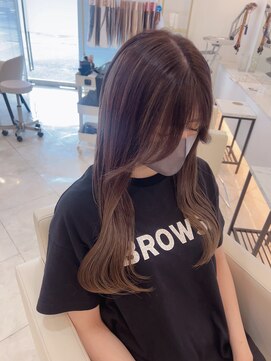 シャルム バイ アローズ 久留米店(CHARM BY AROSE) 大人可愛い細めハイライト透明感ベージュカラー20代30代40代