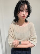 ガリカ 博多(Gallica)&nbsp;【石河安奈】黒髪パーマスタイルうざバング