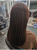 縮毛矯正ロング♪コスメストレート髪質改善ココアベージュ
