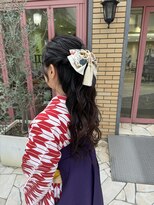 アース 高田馬場店(HAIR&MAKE EARTH)&nbsp;卒業式×ハーフアップ