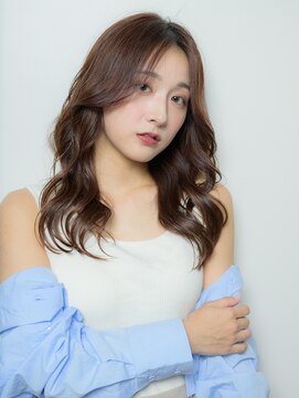 ヒョンミョン ライズバイレボ 取手店(hyon myon/RISE by REVO) レイヤーカット/デザインカラー/オリーブベージュ[取手/取手駅]