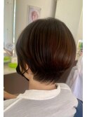くびれショート/ひし形/30代/40代/クロスパーマ/