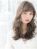 外国人風オリーブアッシュオン眉小顔ロングh3上尾20代30代40代