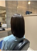 極細ハイライト×ダークアッシュ