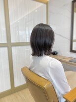 ラポールヘアー(rapport hair)&nbsp;外ハネボブ×ポイントカラー＊