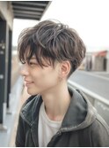 メンズヘア/栄/ツーブロック/フェザーパーマ/ニュアンスパーマ