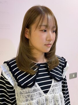 イト(ito) 【 ito / 梅田 】顔まわりレイヤー×ベージュカラー