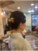 卒業式小学校先生　ヘアセット