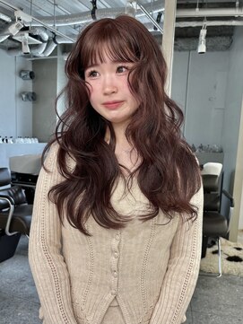 フェブ(fev) 【fev_uran】lavender brown × 盛れるぱっつんbang