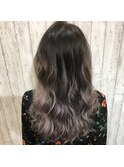 20代30代ダブルカラーブリーチ立体感グラデーション透明感