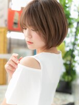 カバーヘア ブリス 戸田公園西口店(COVER HAIR bliss) ★マロンベージュアッシュ美髪丸みショートミニボブ20代30代★1