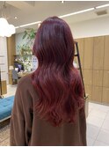 ブリーチなしダブルカラーでできるred color