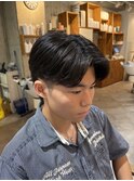 ニュアンスパーマ/刈り上げセンターパート