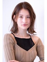 ケアリー 千葉ニュータウン中央(Carelly) 縮毛矯正/くびれヘアー/アプリコットオレンジ