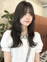 ノード(NODE)&nbsp;栄カットカラー透明感ナチュラルロング　グレージュ