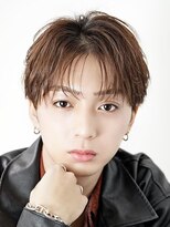 オーシャントーキョー 心斎橋(OCEAN TOKYO WEST)&nbsp;シースルーセンターパートツーブロックラウンドマッシュウルフ