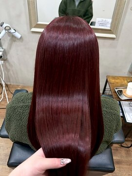 ヘアプレイスソル (HAIR PLACE SoL) 髪質改善/ナチュラルストレート/艶髪/レッドブラウン