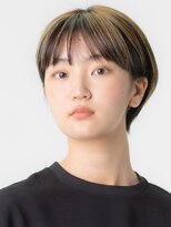 ダブル(DOUBLE)&nbsp;ハッシュカットグレージュデザインカラーツートーンカラー高松