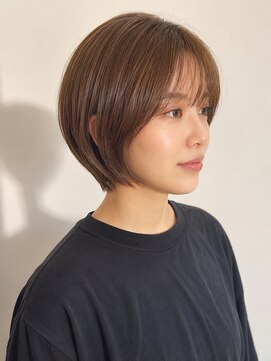 オンリエド ヘアデザイン(ONLIed Hair Design) 丸みショートボブ×シースルーバング