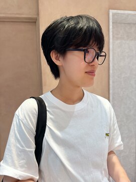 オン キャナルシティ博多前店(on) 【晴音】マッシュショート/毛流れパーマ/20代