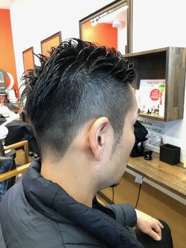 ヘア プロデュース アイモ(Hair Produce Aimo) ワイルドアップバングの男気ツーブロック☆