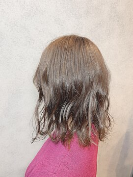 ヘアサロンエム 渋谷店(HAIR SALON M) 外ハネボブ/アッシユブラウン/ネオウルフ/デザインカラー