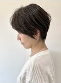 【FOLK】小顔 短め前髪 ナチュラルショート ダークアッシュ♪