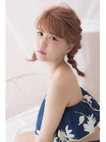 ミエル ヘア 新宿(miel hair) 〈mielhair新宿〉ラフな編み込みスタイル