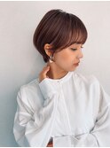 人気の丸みショートカット ハンサムショート