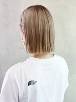 アイティーバイアルバム 松戸店(IT by ALBUM)&nbsp;ベージュボブ_くびれヘアビタミンカラーメルティカラー_ba340411