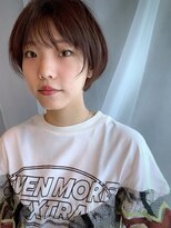 イトシテ&nbsp;マニッシュボブ×ピンクブラウン【担当　ジン　トモヒト】